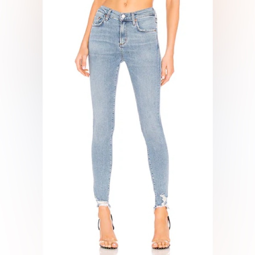 🚨LAST CHANCE🚨 AGOLDE women’s Sophie High Rise Skinny jeans in Color Scheme 26 - Picture 4 of 9